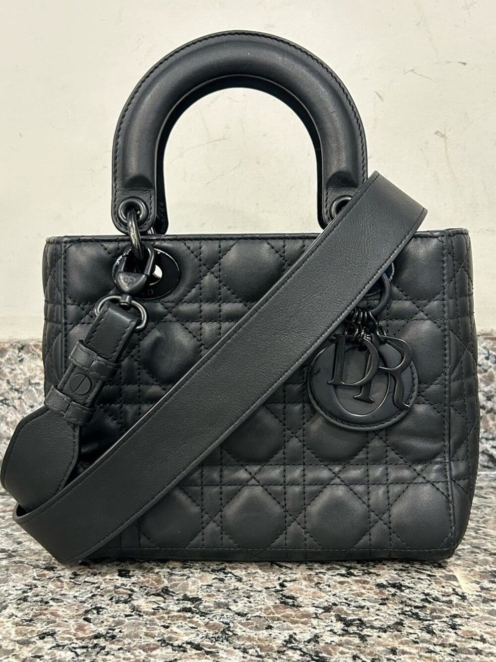 Christian Dior Small Lady Dior My ABCDior Bag Ultramatte Cannage SPBSAL 336647